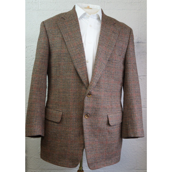 Paul Stuart Soft Scottish Tweed Sports Jacket Blazer Made In Canada Size 41R